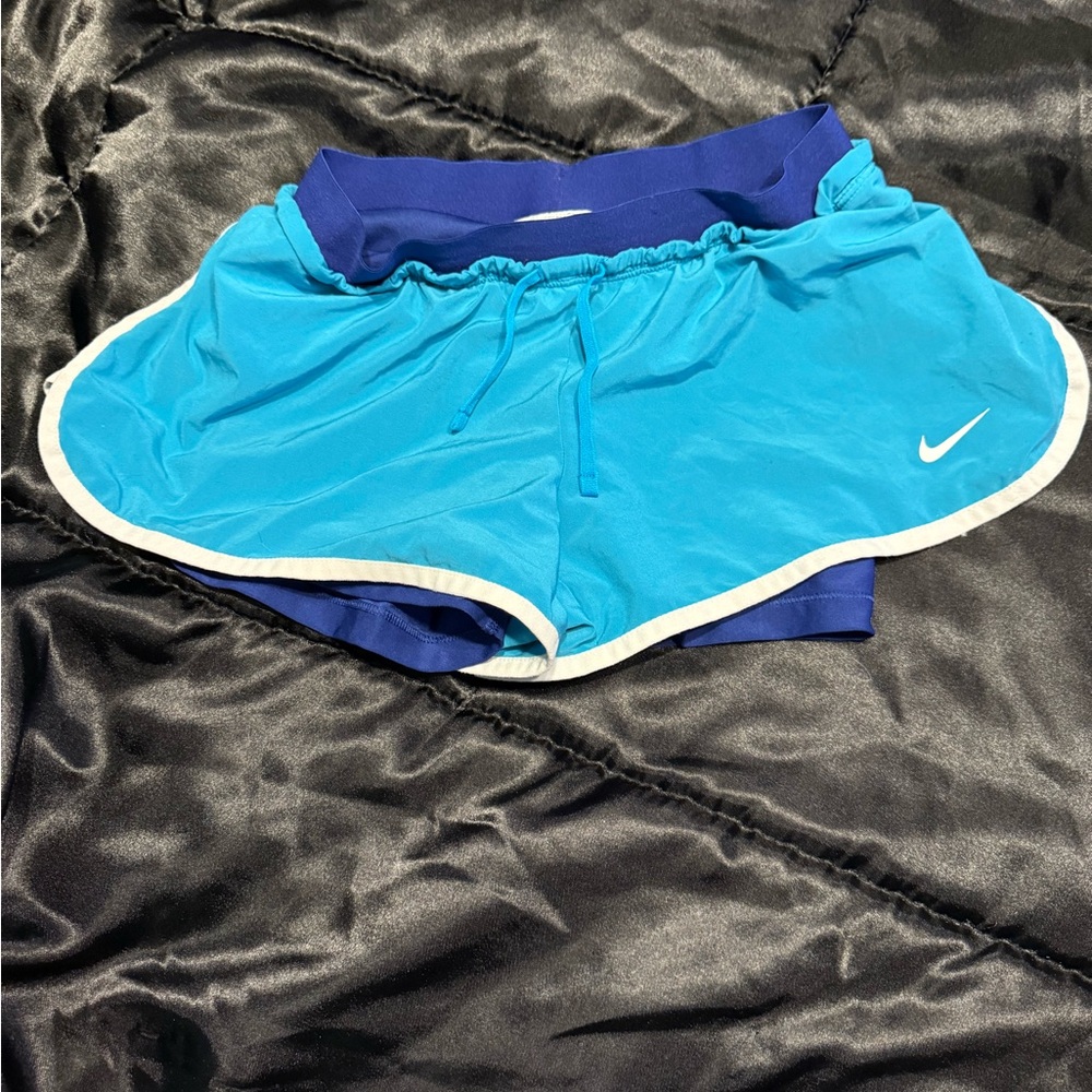 Nike Blue Athletic Shorts Lightweight Moisture-Wicking